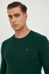 Ralph Lauren gyapjú pulóver férfi, zöld - zöld M