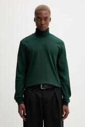 HUGO BOSS pamut hosszúujjú zöld, sima, 50547372 - zöld XXL - answear - 23 290 Ft