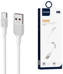 Sendem Кабел Sendem M63T USB към USB-C, Short, 25cm, 100W, Бял (PIL003562)