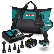 Makita akkus kézi porfúvó DAS180RT 18V, 1 db BL1850 akku, DC18RC töltő, szerszámtáska (DAS180)