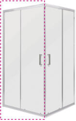 Kerra MALIBU SQ 100 ELEMENT zuhanyajtó (MALIBU-SQ-100-ELEMENT) - stuxi