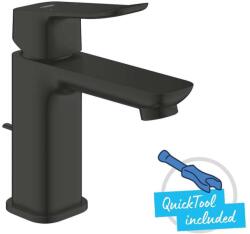 GROHE Dice - Mosdócsaptelep, leeresztővel, matt fekete 1018562430 (1018562430)