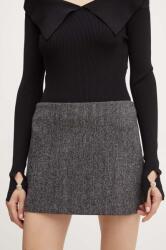 Pinko gyapjú szoknya fekete, mini, egyenes, 104358 A274 - fekete 40
