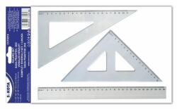 SaKOTA Vonalzókészlet, műanyag, 3 darabos, SAKOTA (CCP2018) - mystock