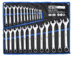  NAC villás-körkulcs készlet 6-32 mm, 25 darabos (637925)