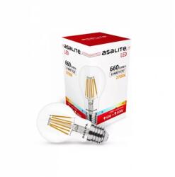 Asalite LED Izzó A60 filament gömb E27 6W 2700K (660 lumen) (ASAL0118) (ASAL0118)
