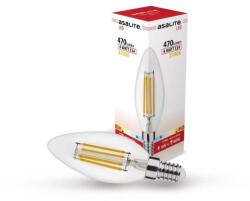 Asalite LED Izzó C35 filament gyertya E14 4W 2700K (470 lumen) (ASAL0117) (ASAL0117)