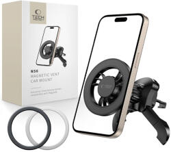 Tech-Protect N56 Mágneses Magsafe Stabil Szellőzőre Erősíthető Autós Telefontartó Fekete (B0D8JLSQ2B)