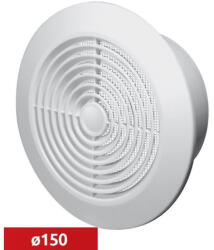  Awenta T66 műanyag mennyezeti körrács, fehér színben NA150