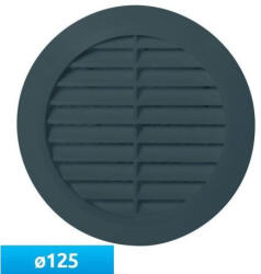  Awenta T32GR kerek fali rács, rovarhálóval, grafit színben NA125