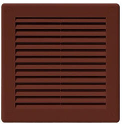  Awenta TRU30BR négyszögletes fali rács 100X100, rovarhálóval, barna