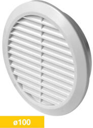  Awenta T30 kerek fali rács, rovarhálóval, fehér színben NA100