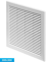  Awenta TRU10 négyszögletes fali rács 300X300 rovarhálóval, fehér színben