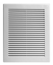  Awenta TRU28 négyszögletes fali rács 150X200, rovarhálóval, fehér színben