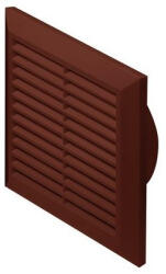  Awenta T61BR négyszögletes fali rács 170X170 rovarhálóval, barna színben NA100