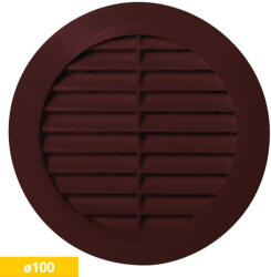  Awenta T30BR kerek fali rács, rovarhálóval, barna színben NA100