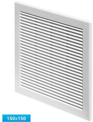  Awenta TRU2 négyszögletes fali rács 150X150, rovarhálóval, fehér színben