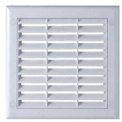  Awenta TK11 négyszögletes fali rács 150X150, rovarhálóval, fehér színben NA125