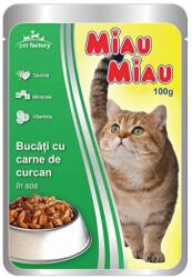 MIAU MIAU pulykás alutasakos eledel felnőtt cicáknak 100 g