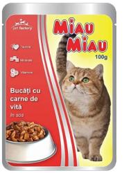 MIAU MIAU marhás alutasakos eledel felnőtt cicáknak 100 g