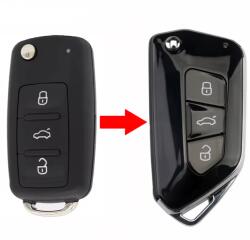  Volkswagen bicskakulcs átalakító 3 gombos (1020NEW)