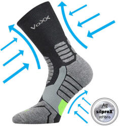 Voxx kompressziós zokni Ronin sötétszürke 1 pár 35-38 111136 (111136)