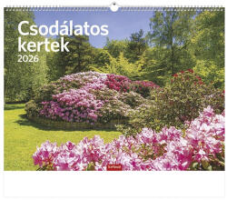 TopTimer Falinaptár TOPTIMER T093 420x310mm fekvő Csodálatos kertek 2026 (T9300-25F) - kreativjatek