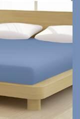 Mr. Sandman Baba Jersey gumis lepedő, 60-70x120-140 cm, 150 g/nm, Kék/Taube (233) - Mr Sandman