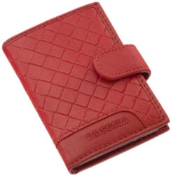 La Scala DGN2038T piros női kártyatartó