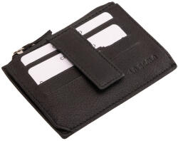 La Scala Valódi bőr kártyatartó La Scala 9Q772 fekete