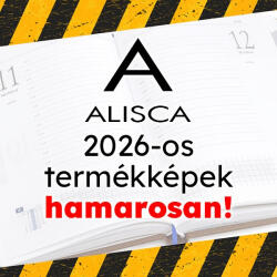 Alisca Határidőnapló ALISCA Rebel varrott A/4 heti fehér lapos kék 2027 (260603/VK) - papir-bolt
