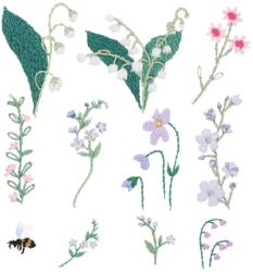 Rico Stick & Stitch - Virágok - hímzés csomag