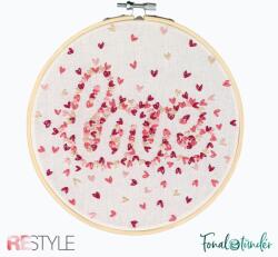 ReStyle Embroidery kit Love - hímzés csomag - 17.8 cm
