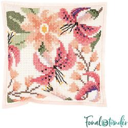 Rico Flower Cushion - keresztszemes párna hímzés csomag