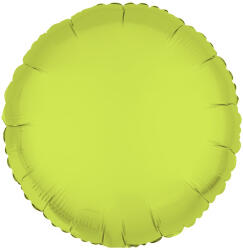 riethmüller Egyszínű kerek fólia lufi 18" 45cm Neon Sárga (LUFI657847)