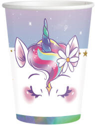 amscan Parpírpohár 2, 5dl 8db, Unikornis, Unicorn, egyszarvú (LUFI728133)