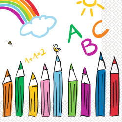 Amscan Szalvéta 33x33cm 20db, Iskolakezdős, School (LUFI385421)