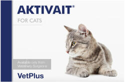 VetPlus VETPLUS Aktivait, supliment sistem nervos & calmante pisici senior, capsule VETPLUS Aktivait, supliment sistem nervos & calmante pisici senior, cutie, 60 capsule