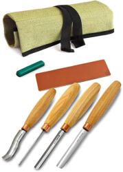 BeaverCraft Set dalti in forma de U pentru sculptura in lemn Beavercraft SC01, 6 piese (BVRCSC01) Dalta