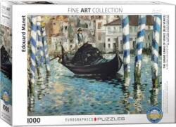 EUROGRAPHICS - Puzzle Manet: The grand Canal of Venice - 1 000 piese