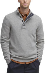 Barbour Pulover Essential Patch Half Zip Knitted Jumper MKN0585 st51 stone