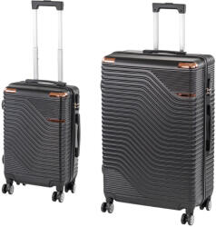 Leziter TraveLux Urban X gurulós bőrönd szett fekete (LTRUBS-X-BL) - leziter