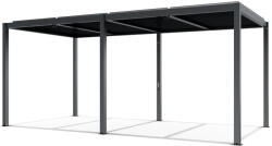 Mirpol LUXE pergola 5, 8x3m antracit LED világítással (5905610251277) - leziter