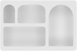 House Nordic Bryne fali polc, festett fa, fehér 40x13x60 cm (4293021) - leziter