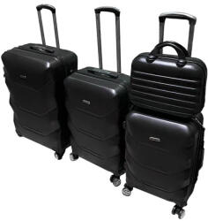 Leziter TraveLux Max gurulós bőrönd szett fekete (LTRMBS-BL) - leziter