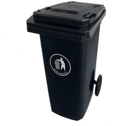 Leziter Hulladéktároló 120L fekete (LKU-120F) - leziter