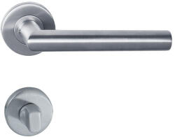 Leziter Inox rozettás WC záras kilincs (KILINCS-INOX-WC) - leziter