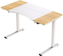 Mirpol HALDEN íróasztal elektromos magasságállítással, 120x60 cm fehér-burlywood (5905610253837) - leziter