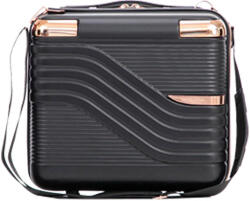 Leziter TraveLux Urban kisméretű kézi bőrönd keményfedeles 28x36x16 cm fekete (833-BL14)