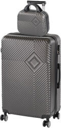 Leziter TraveLux Pro V gurulós bőrönd szett szürke (LTRPBS-V-GR) - leziter